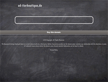 Tablet Screenshot of ad-tierboutique.de